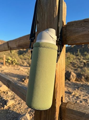 AUPET Water Bottle Bag Carrier, 24oz/32oz Insulated Neoprene bottle Sling - Image 3