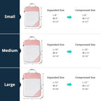 NICOSHOW Compression Packing Cubes 6 Set, Compressible Space-Saving Packing - Image 4