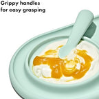 OXO Tot Textured Suction Plate & Spoons Set, Baby Led Weaning Supplies - Image 3