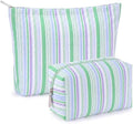 Huhumy 2 Pcs Makeup Bag Set for Women, Color Stripe by Huhumy