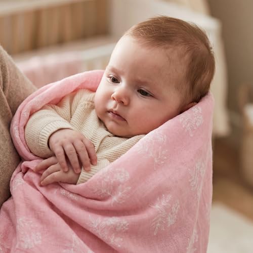GLLQUEN BABY Receiving Blankets Girl Muslin Swaddle Blankets - Image 2