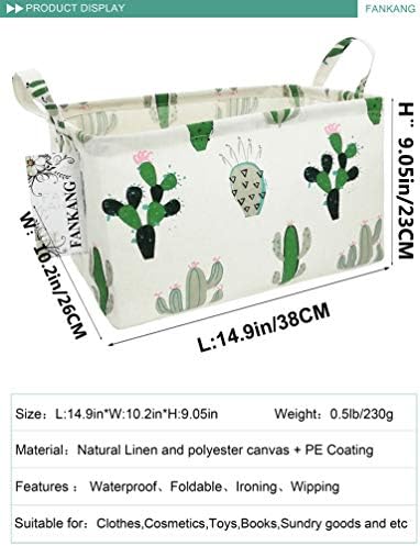 Rectangular Cactus Storage Bin Nursery Hamper - Image 2