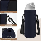 AUPET Water Bottle Bag Carrier, 24oz/32oz Insulated Neoprene bottle Sling - Image 3