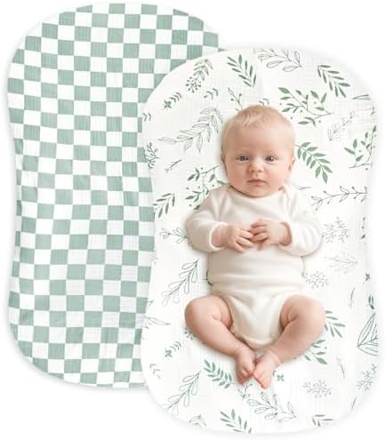 Hooyax Muslin Baby Lounger Cover 2 Pack by Hooyax
