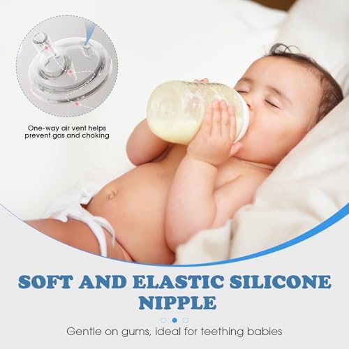Straw Sippy Cup Conversion Kit for Dr Brown Narrow Nack Baby Bottles, Soft top - Image 4