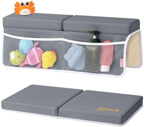 Bath Kneeler and Elbow Rest Pad Set, 1.5” Thick Bathtub Kneeling Mat by MeloDirect