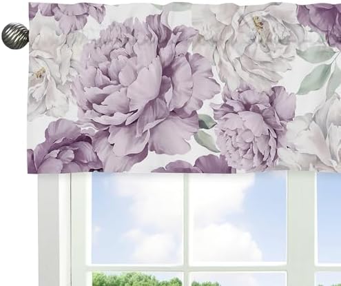 Sweet Jojo Designs Lavender Purple Boho Shabby Chic Floral Girl Window Valance - Image 4