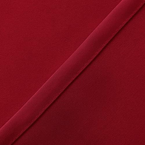 Hiasan Red Valance Curtains for Window 42 x 18 Inches 1 Panel - Image 4