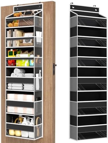 Over The Door Organizer 6 Tiers, Behind The Door Storage Hanging Shelves by Mefirt