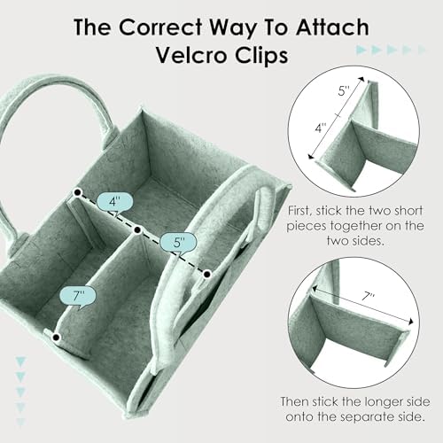 HIPHOP PANDA 2-Pack Diaper Caddy Organizer - Image 2