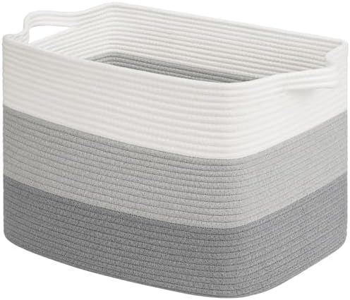 Goodpick 50L Large Woven Storage Basket, Gradient Gray by Goodpick