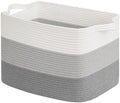 Goodpick 50L Large Woven Storage Basket, Gradient Gray by Goodpick
