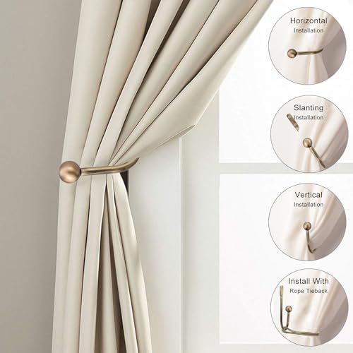 Curtain Holdback, Premium Metal Decorative Curtain Holdbacks - Image 3