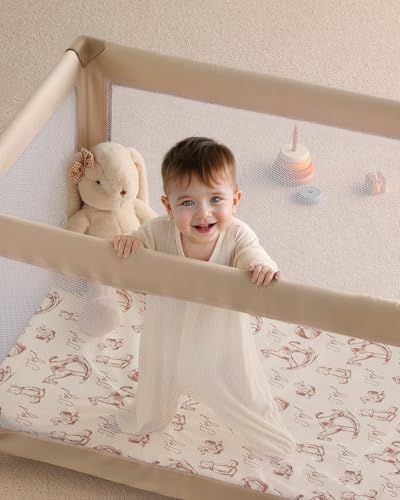 Yoofoss 2-Pack Pack and Play Sheets Fitted 38x26 - Image 3