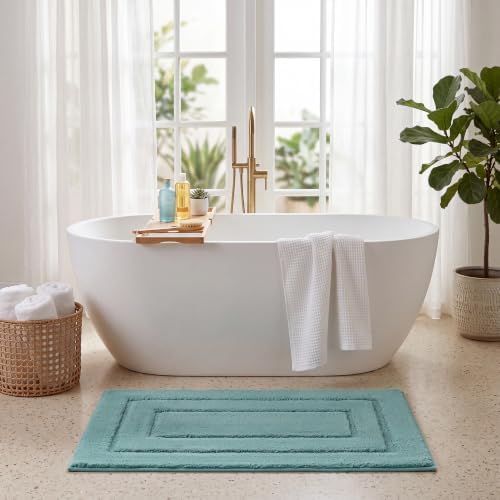 GRANNY SAYS Sage Green Bathroom Rug 24" x 36", Non-Slip Bath Mat - Image 2