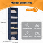 Hanging Closet Organizer 6-Shelf, Oxford Fabric Wardrobe Storage - Image 3