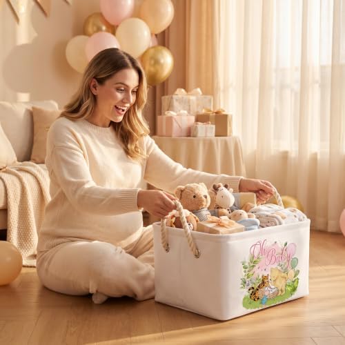 3Pcs Winnie Bear Baby Storage Basket - Image 4