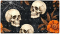 Shower Mat Non Slip 26.8 x 15.1 Inches, Skull Flowers Bathtub Mat Shower Stall by Anna+Cowper