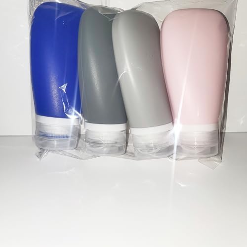Travel Bottles for Toiletries, TSA Approved 3oz Leak Proof Silicone Refillable - Image 2