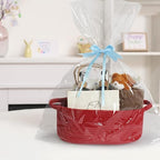 MEGASKET Red Woven Basket, Cute Cotton Rope Cat Dog Toy Bin Box, Small Woven Bin - Image 3