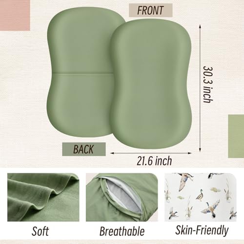 CroBlissful 2 Pack Mallard Duck Baby Lounger Cover Duck Baby Nursery - Image 2