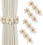 KLOGTSIND Flower Curtain Tiebacks, Decorative Curtain Holdbacks No Drill by KLOGTSINDDirect