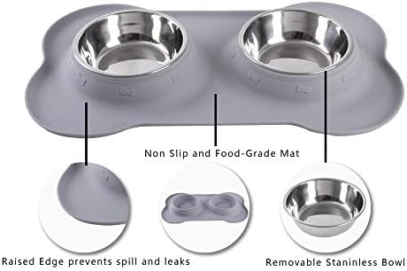 Hubulk Pet Dog Bowls 2 Stainless Steel Dog Bowl - Image 3