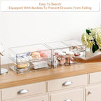 Yieach Clear Stackable Storage Drawers - Image 4