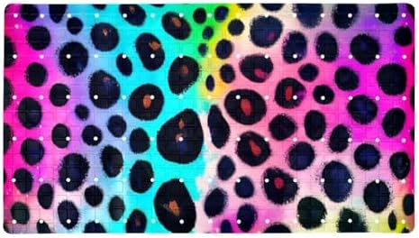 Bathtub Mat Non Slip 26.8x15.1In, Leopard Printed Bath Mat by Anna+Cowper