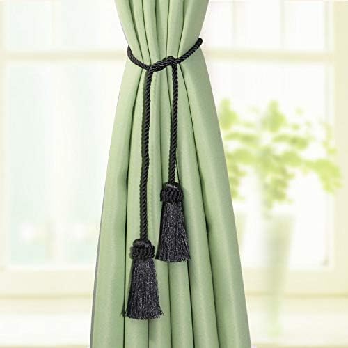 Curtain Tiebacks Handmade Curtain Holdbacks Rope - Image 5
