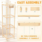 Woodure Stuffed Animal Storage & Organizer, Wooden Cute Zoo Toy Holder - Image 6