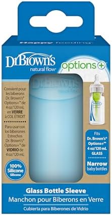 Dr. Brown's Options+ Narrow Glass Bottle Sleeve, 100% Silicone, 4 oz - Image 2