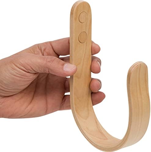 2 x Waveply Wood Curtain Holdbacks Plywood Drapery U Shaped Hook Tiebacks - Image 7