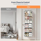 Yecaye 7 Tier Over the Door Organizer, Large Capacity Door Organizer Hanging - Image 3