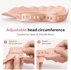 FUNUPUP Baby Shower Cap for Toddlers Kids, Soft TPE Silicone, Dusty Pink - Image 3