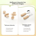 Bufims Silicone Baby Feeding Set, Baby Led Weaning Supplies, Eating Essentials - Image 6