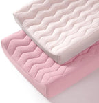 lulumoon Muslin Changing Pad Cover: Quilted Cotton Gentle on Baby's Skin by Lulumoon
