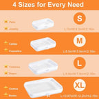 Clear Hard Shell Zipper Case, Crush-Proof Clear Zipper Pouches, TSA Approved - Image 6