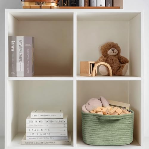 Cute Green Woven Basket, Empty Gift Basket - Image 6