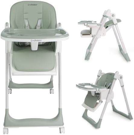 Cochildor 3-in-1 Baby High Chair, Foldable High Chair by Cochildor