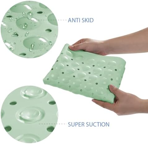 AmazerBath Bath Tub Mat, Medium Size 27.6 x 15 Inches Non-Slip Shower Mats - Image 2