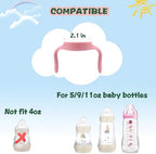 Baby Bottle Handles Compatible for Mam Bottles, Feeding Bottles Holder - Image 2