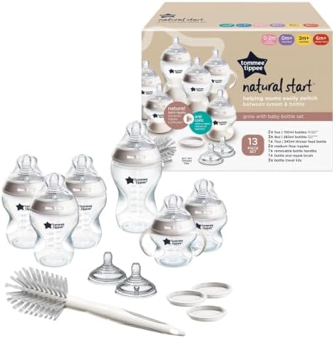 Tommee Tippee Natural Start Baby Bottle Set, Breast-Like Nipples by TommeeTippee