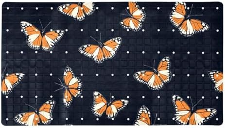 Shower Mat Non Slip, Butterfly Anti Slip Bath Mat by Anna+Cowper