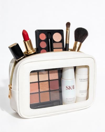 Clear Makeup Bag for Women, Waterproof Travel Clear Makeup Pouch Small Toiletry - Image 2