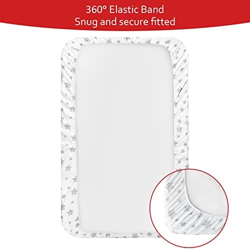 Mini Portable Crib Sheets 4 Pack - Image 5