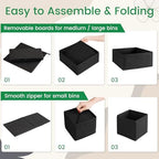 Criusia Drawer Organizer Clothes, 24 Pack Underwear Drawer Organizers, Foldable - Image 7
