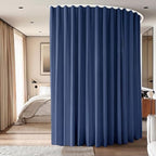 Room Divider Ceiling Mounted Curtains Track Sets Extra Wide Blackout Curtain by CBSROROHome
