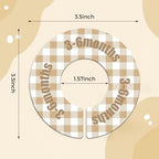 WSICSE Baby Closet Dividers, 8-Piece Round Size Labels, Fits 1.5" Rod - Image 2