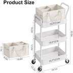 3 Tier Baby Diaper Caddy Cart - Image 2